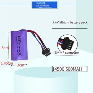 Product image for  Electric Toy 14500 Lithium Battery 3.7V 18650 7.4V Home Décor 18