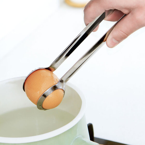 Product image for  Kitchen Household Creative Tableware Multifunctional Stainless Steel Egg Clamp Home Décor 4