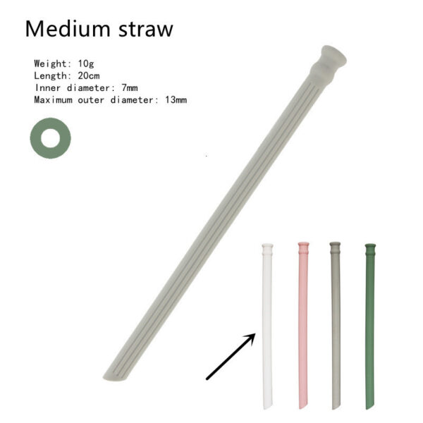 Product image for  Silicone Straws Can Be Folded And Recycled Odorless Material Food Grade Home Décor 11