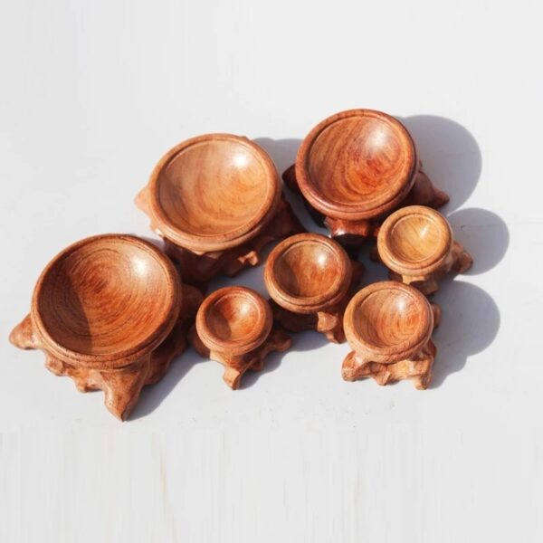 Product image for  Egg Carving Gourd Wen Play Walnut Round Base Home Décor 5