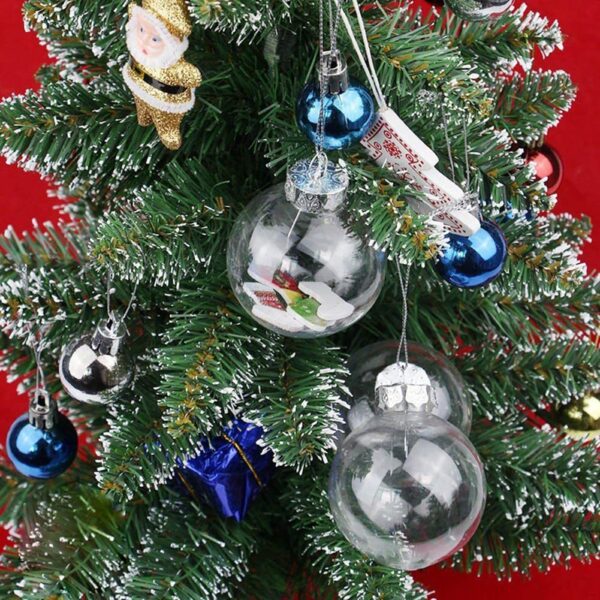 Product image for  PET Transparent Aluminum Covered Christmas Ball Home Décor 4