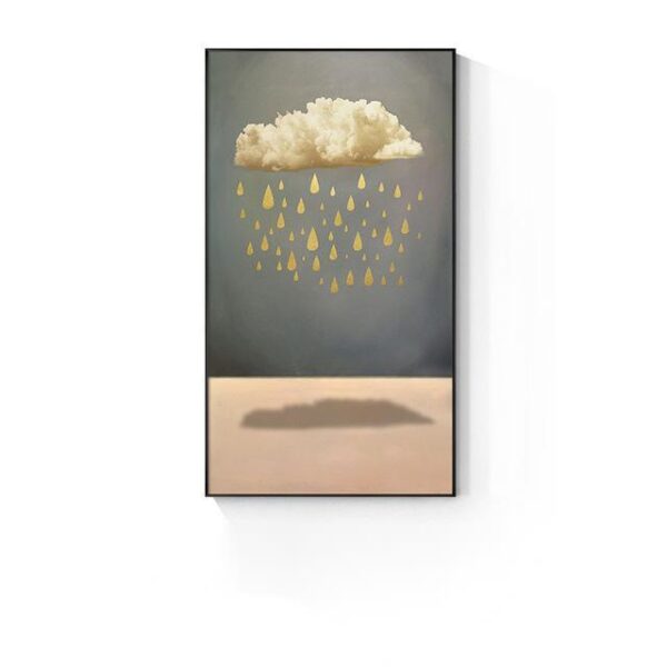 Product image for  Beautiful Dreamy Golden Boat Poster Living Room Decoration Frameless Picture Core Artworks 6