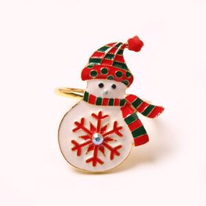 Product image for  Christmas Elk Wreath Christmas Tree Bells Snowflake Napkin Ring Home Décor 16