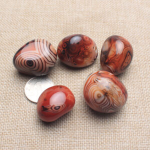 Product image for  Silk Wrapped Agate Raw Stone Handlebar Home Décor 11