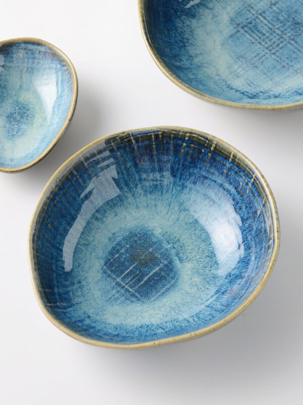 Product image for  Fabric Salad Bowl, Retro Ceramic Western Food Shaped Soup Bowl, Irregular Noodle Bowl Home Décor 10