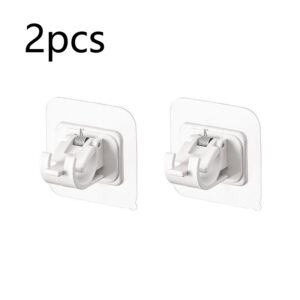 Product image for  Curtain Hook Telescopic Rod Fixed Clamp Bracket Paste Without Drilling Household Home Décor 13