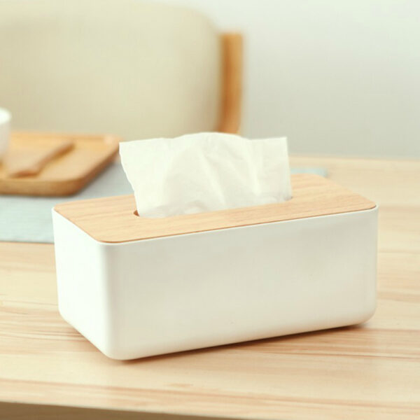 Product image for  Wooden Cover Desk Top Household Tissue Box Home Décor 7
