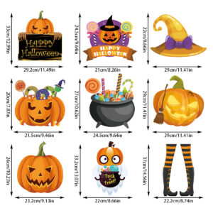 Product image for  Halloween Party Decoration Pumpkin Wizard Hat Door Hanging Ornaments 12