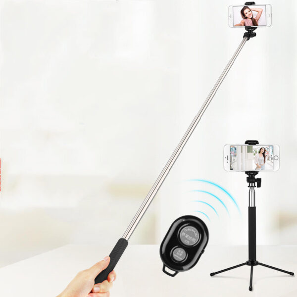Product image for  New Selfie Stick Tripod With Bluetooth-compatible Remote Control For SmartPhone Mobile Monopod Selfie Stick Home Décor 8