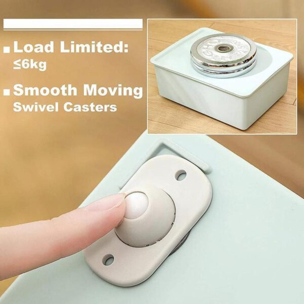 Product image for  Adhesive Casters Pulley Rollers For Cabinet Drawer Storage Box Trash Can Small Furniture Hardware Wheel Box Skateboard Home Décor 4