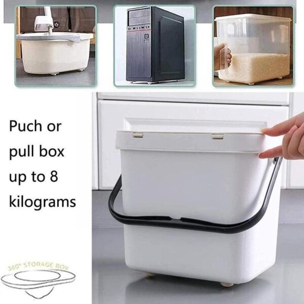 Product image for  Adhesive Casters Pulley Rollers For Cabinet Drawer Storage Box Trash Can Small Furniture Hardware Wheel Box Skateboard Home Décor 12
