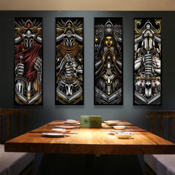 Product image for  Multiple Frameless Painting Retro Japanese Ukiyo-e Art Home Décor 8