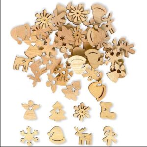 Product image for  Wooden Crafts Christmas Series Of Small Pendants Ornaments 10