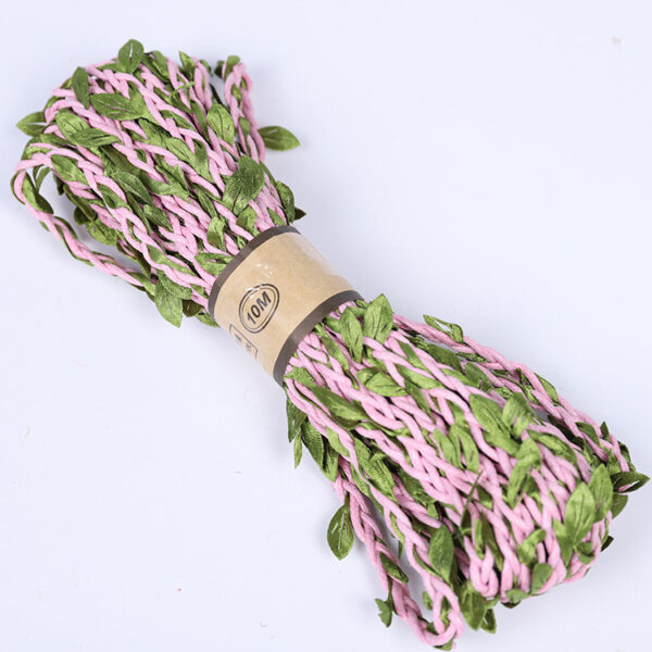 Product image for  Flower Bouquet Packaging, Green Leaf Twine, Tie Flower Belt Home Décor 4