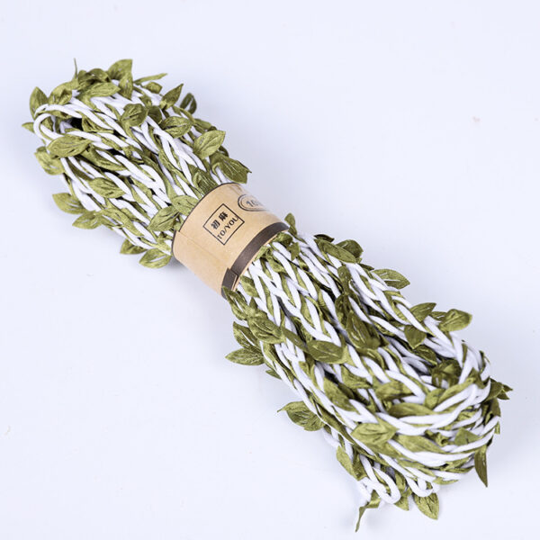Product image for  Flower Bouquet Packaging, Green Leaf Twine, Tie Flower Belt Home Décor 9