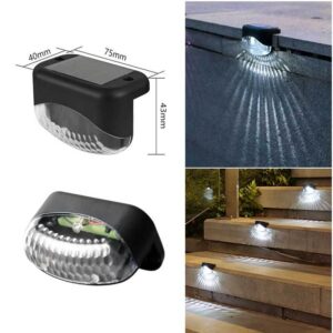 Product image for  Polycrystalline Silicon Solar Stair Lamp Outdoor Home Décor 12