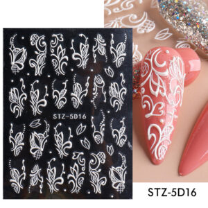 Product image for  Europe And America 5D Three Dimensional Carved Rose Embossed Sticker Home Décor 15