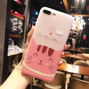 Product image for  Phone Case Women’s Silicone Soft Case Cartoon Cute Frosted Drop-resistant Home Décor 18