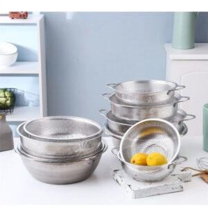 Product image for  Stainless Steel Dense Hole Multi-purpose Drain Basket Home Décor 12