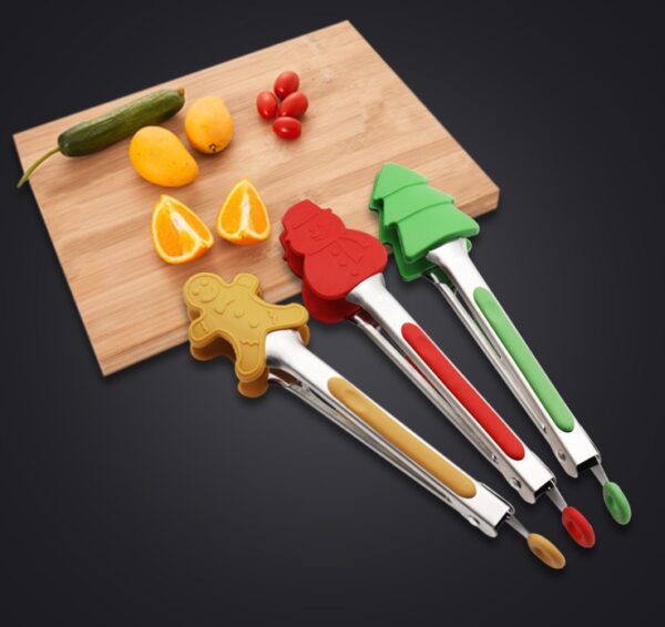 Product image for  Silicone Food Clip Stainless Steel Christmas Home Décor 4