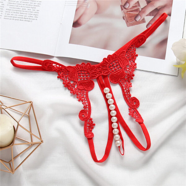 Product image for  Women’s Fashion Embroidered Hollow Beads Low Waist Shorts Home Décor 5
