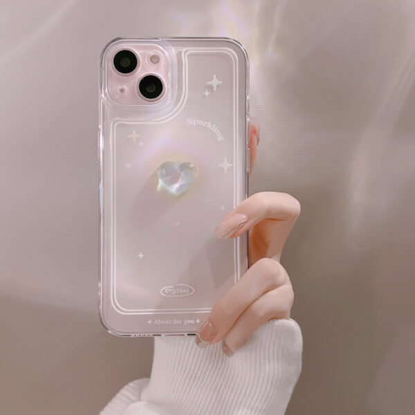 Product image for  Three-dimensional Crystal Heart Mobile Phone Shell Protective Sleeve Home Décor 6