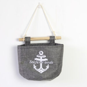 Product image for  Home Grey Wall Hanging Sundries Storage Sack Home Décor 21