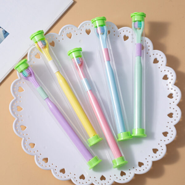 Product image for  Three Sided Toothbrush With Soft Bristles And Transparent Tube Home Décor 5