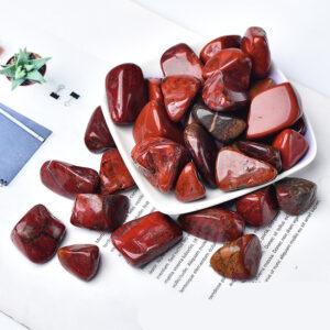 Product image for  Natural Red Jasper Large Particle Rolling Stone Purification Crystal Crushed Home Décor 13