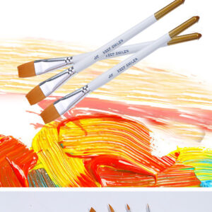 Product image for  Oil Paint Brush Set White Rod Gold Tail Pen Home Décor 13