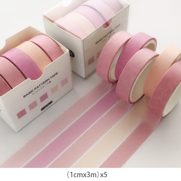Product image for  Hand Account Basic Girl Color Washi Tape Set Home Décor 8